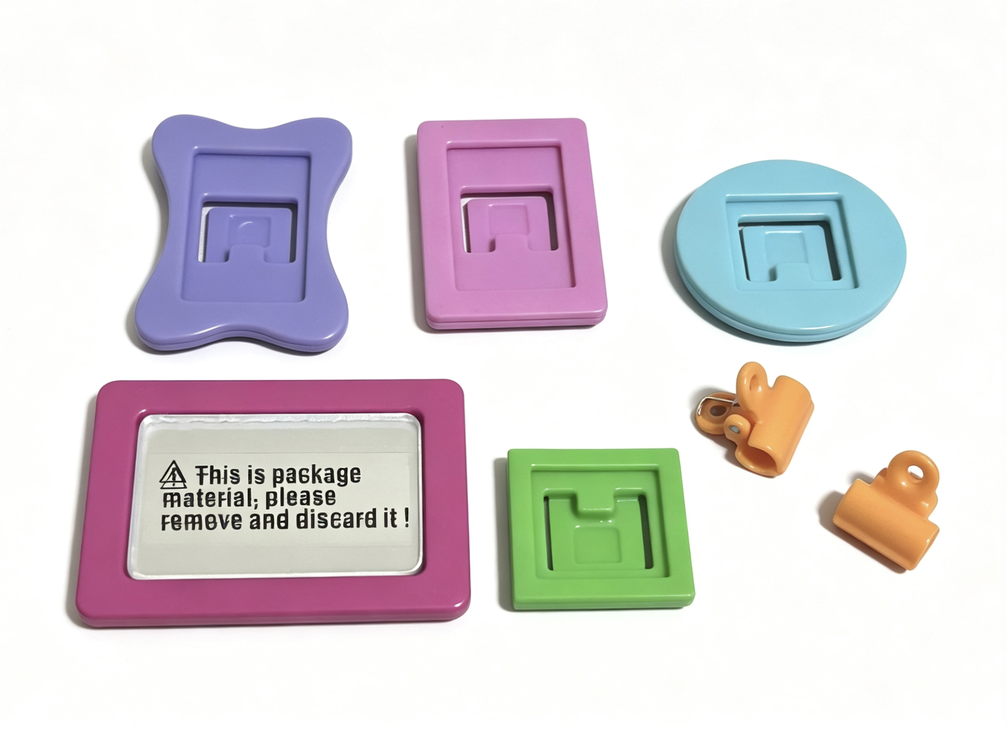 【4 colorful frames & 2 clips & Mirror for 18" doll School Locker Set】 Main image