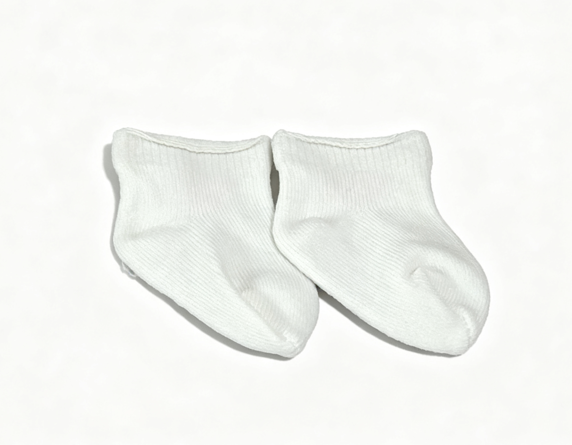 【A pair of white socks with heart for 14.5" doll】