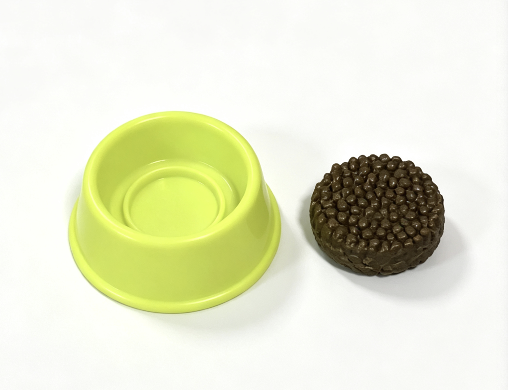 【Joss dog pet yellow bowl & food for 18'' doll pet cat food】