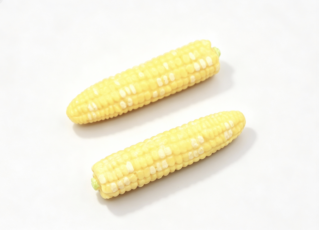 【2Pcs Corn Food Prop for 18'' Doll Kitchen Accessory】Third-party products