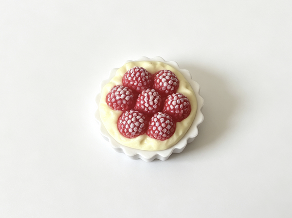 【CREME BRULEE from BLAIRE Restaurant for 18'' doll Raspberry Tart  French Bakery Pastry】
