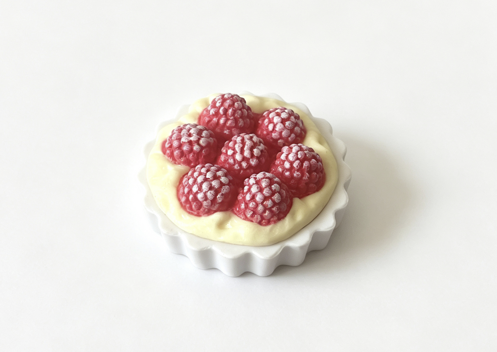 【CREME BRULEE from BLAIRE Restaurant for 18'' doll Raspberry Tart  French Bakery Pastry】