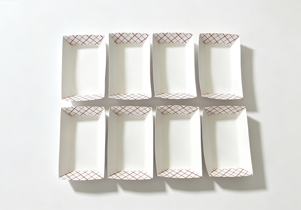 【8 paper trays for 18'' doll Campus Snack Cart tray】