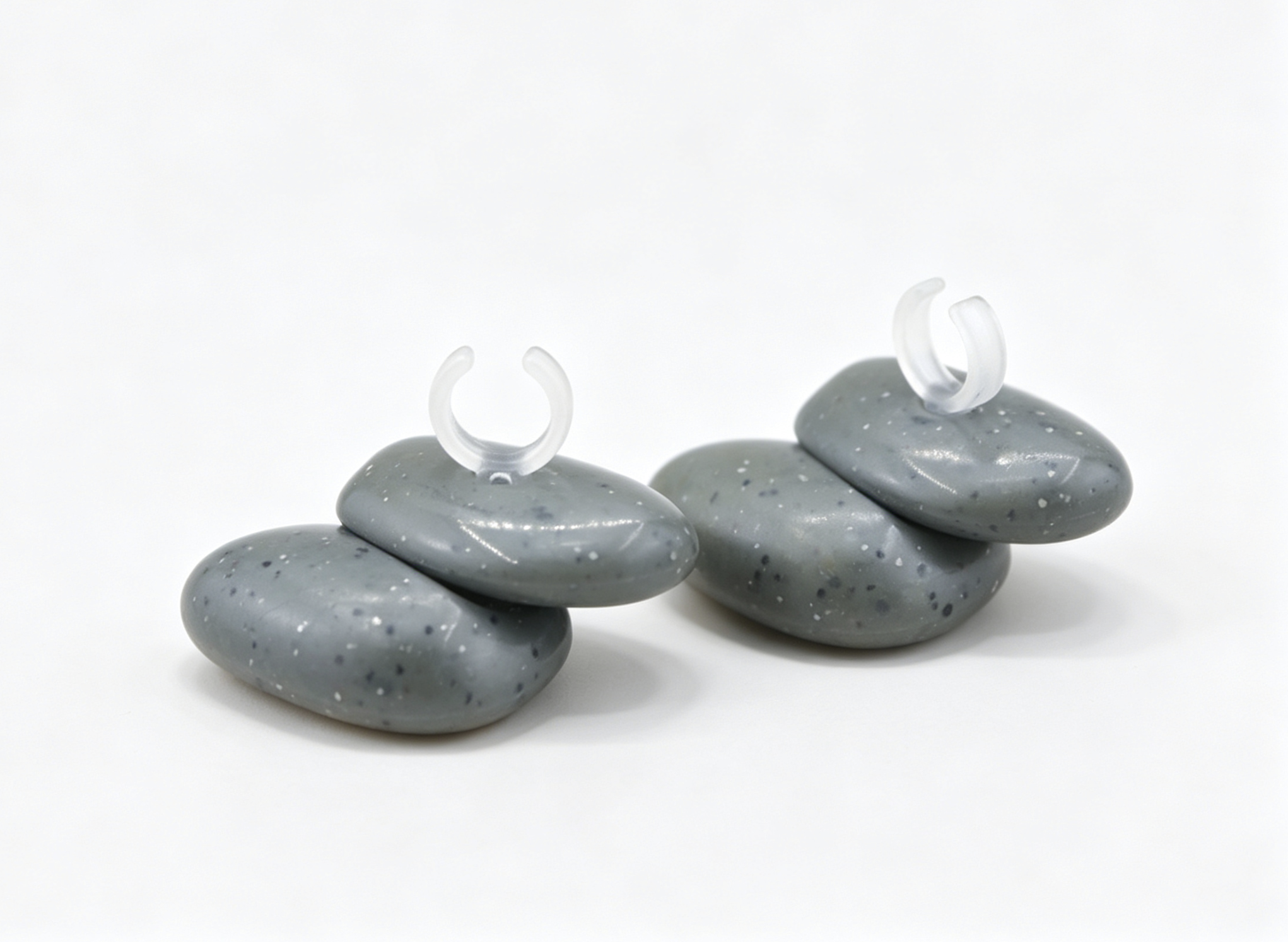 【Set 2 'ili 'ili River Stone Nanea Hula Implements for 18'' doll】