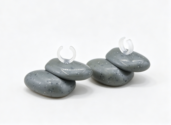【Set 2 'ili 'ili River Stone Nanea Hula Implements for 18'' doll】