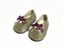 【Glitter Tap Dance Shoes with Purple Bow for 18'' Doll】