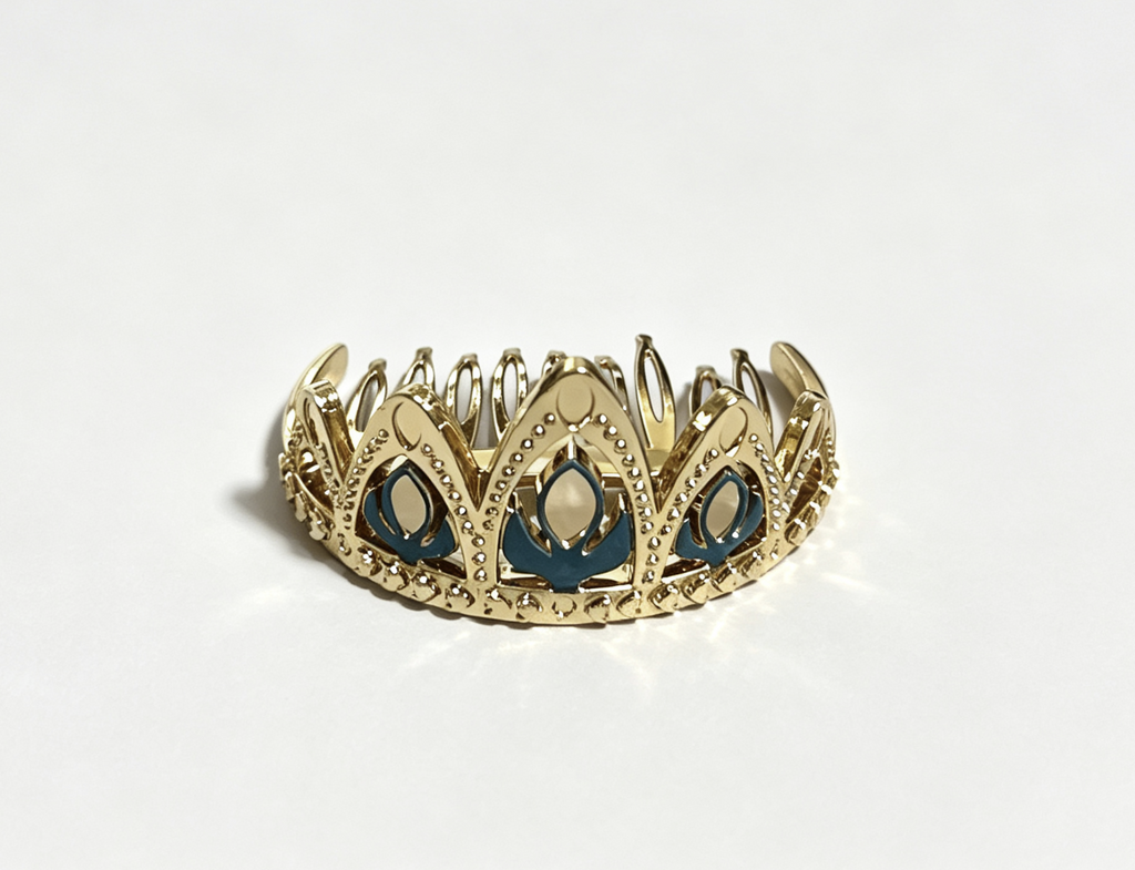 【Plastic Gold Princess Crown Hair Comb Accessory for 18'' Doll】
