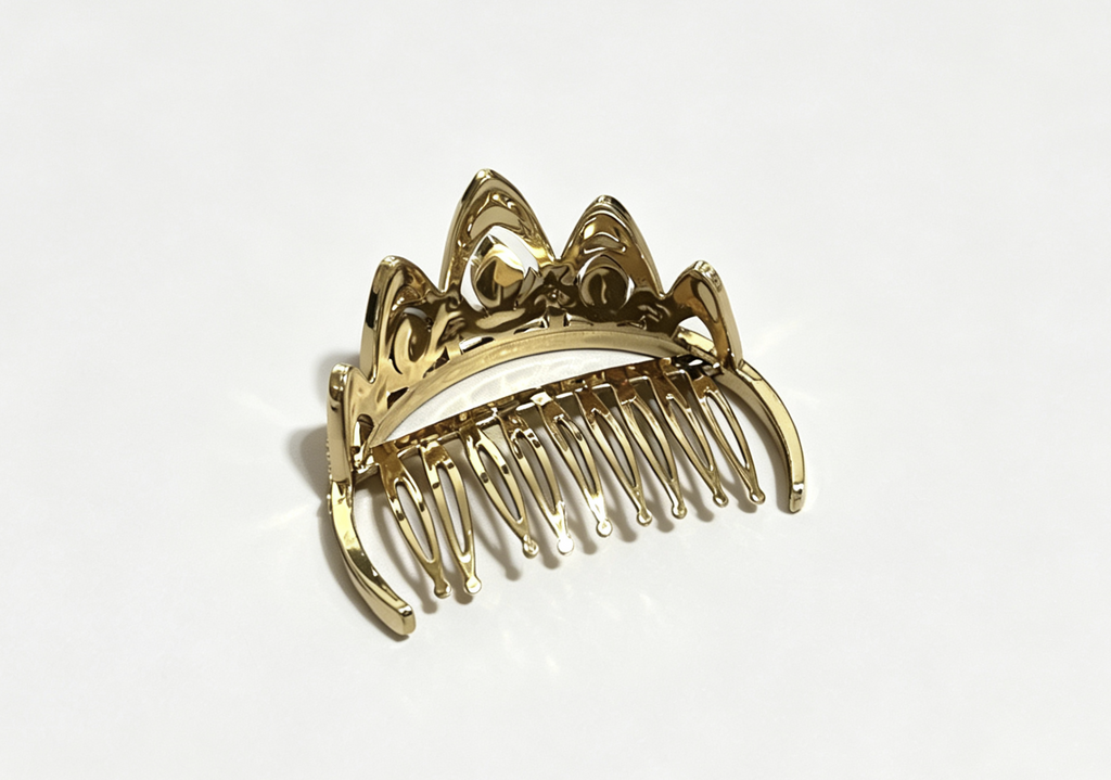 【Plastic Gold Princess Crown Hair Comb Accessory for 18'' Doll】