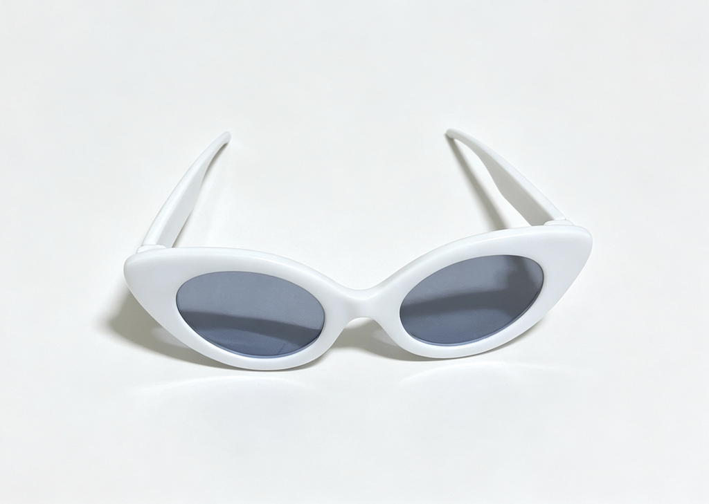 【 White Cat Eye Sunglasses Accessory for 18'' Doll】