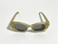 【Gold Oval Sunglasses with Yellow Rhinestones for 18'' Doll】