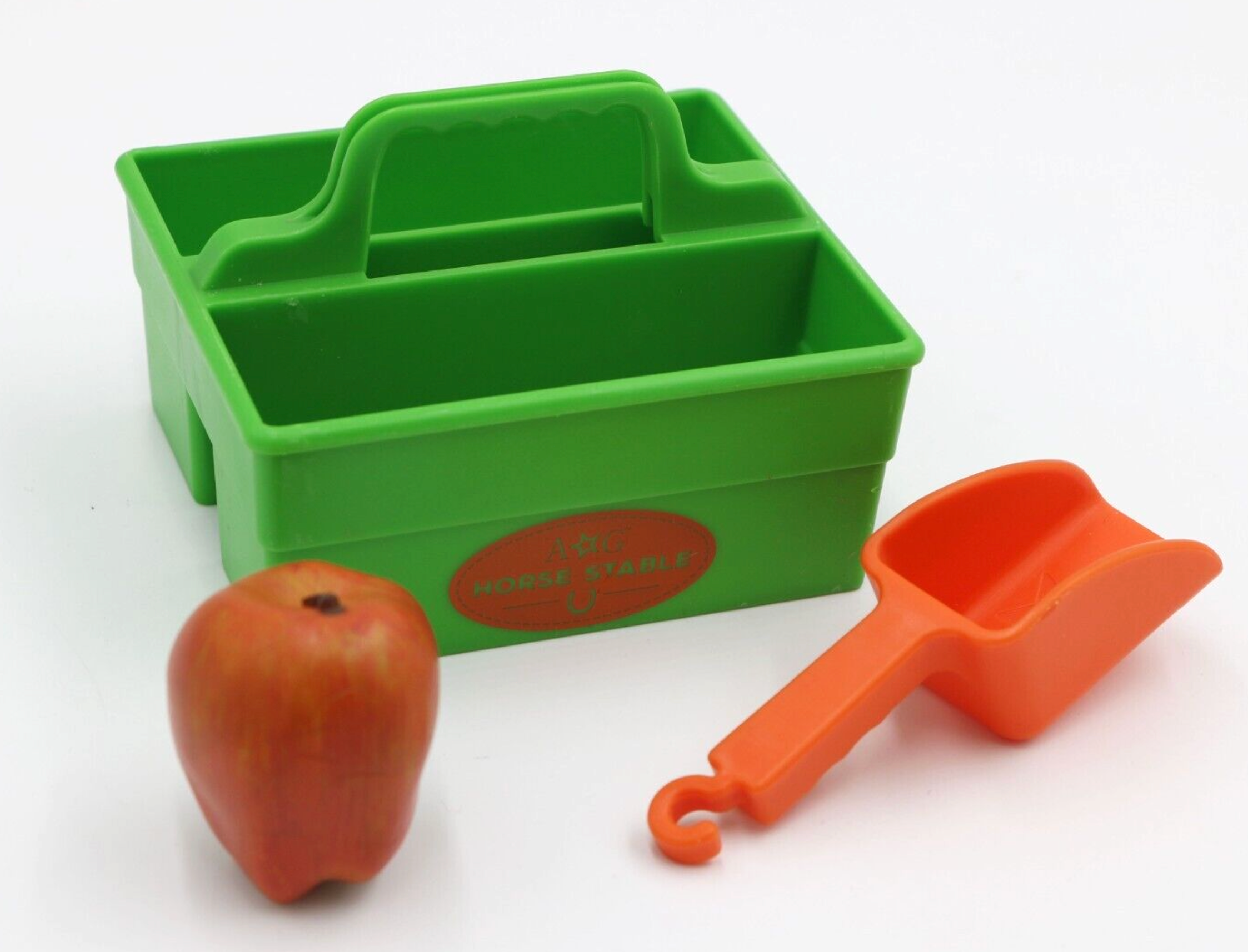 【Set 3 of tote caddy & apple & scoop for 18'' doll Horse stable】 Main image
