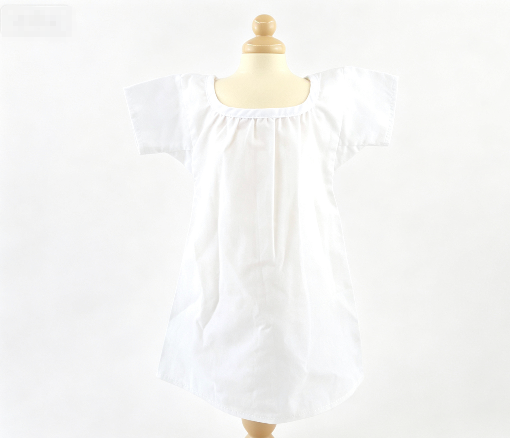 【Felicity White Nightgown Night Shift for 18'' Doll】 Main image
