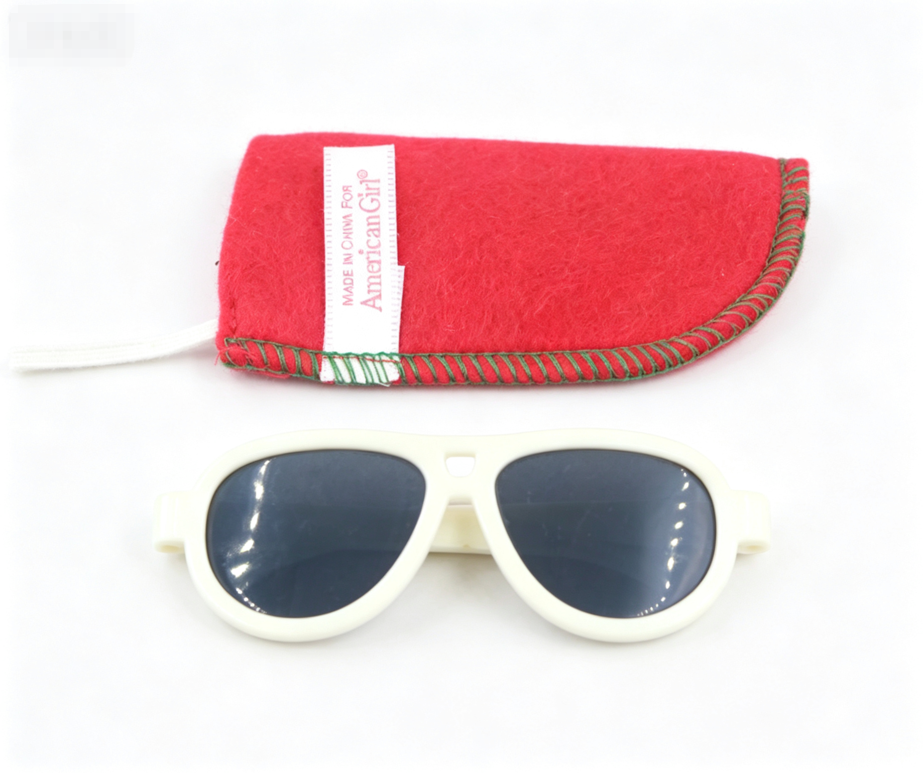【 Go Girl Sunglasses & case for 18'' Doll white glasses】 Main image