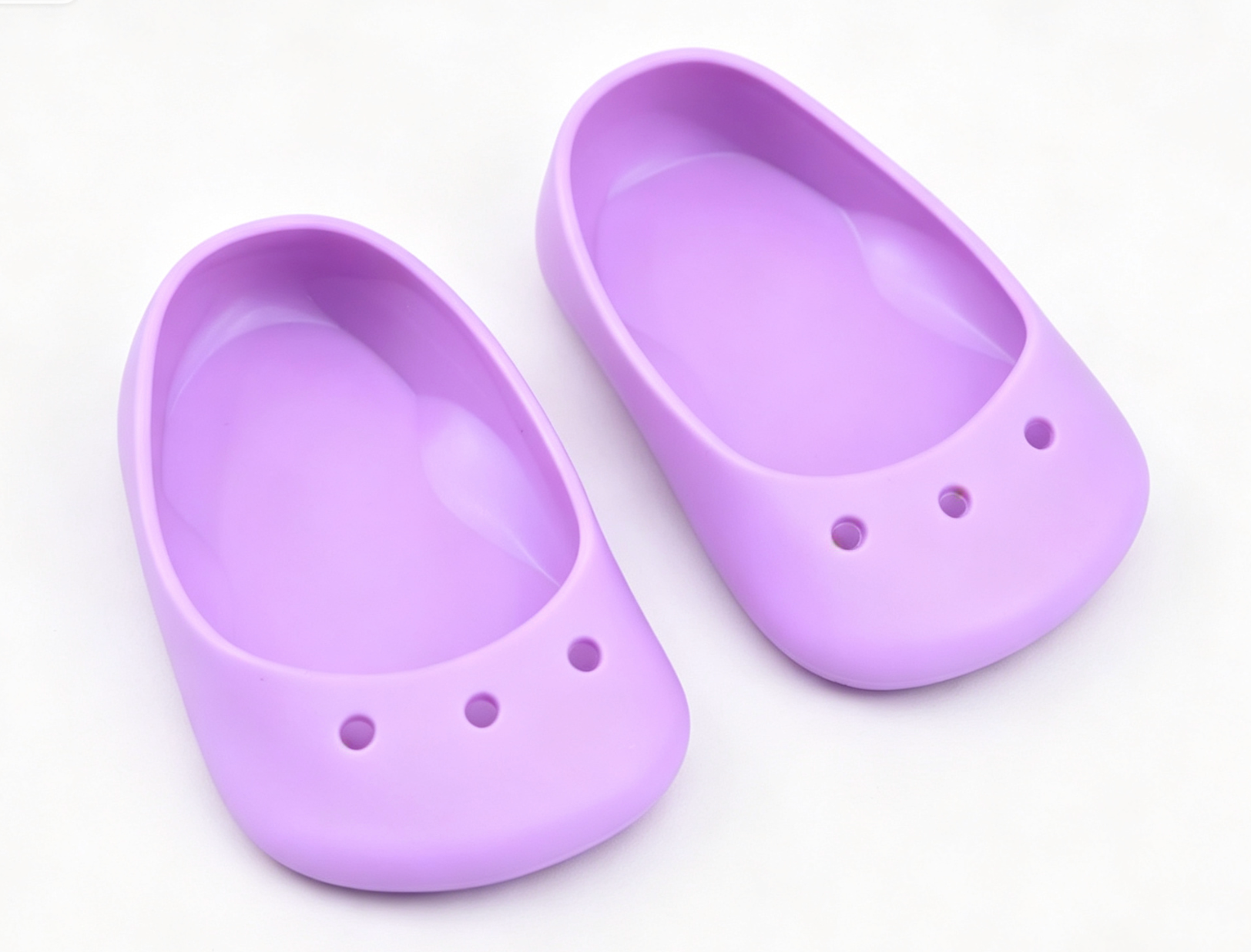 【A pair of purple flex shoes for 18'' doll sandals】 Main image