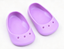 【A pair of purple flex shoes for 18'' doll sandals】