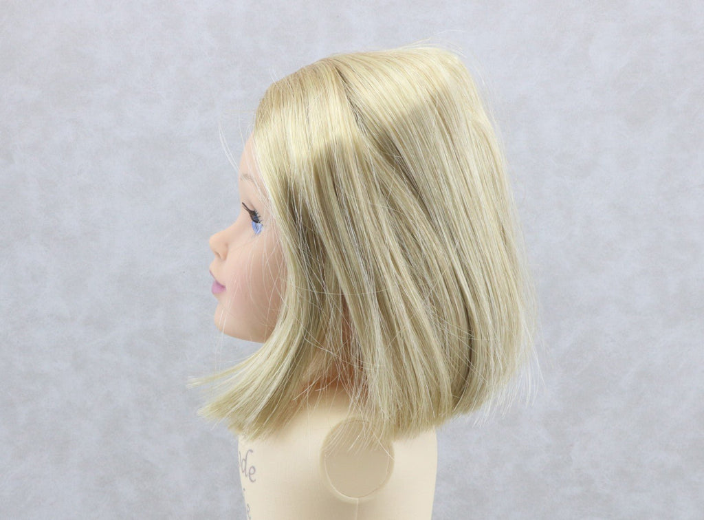 Pale Blonde Short Bob Wig for 18" Doll Replacement Hair