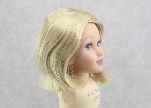 Pale Blonde Short Bob Wig for 18" Doll Replacement Hair